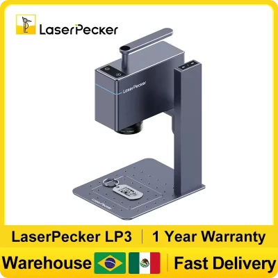 Laserpecker lp3 mini gravador a laser portátil, tecnologia ir para personalização de metal e plástico, ferramenta diy