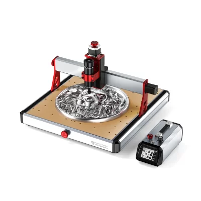 Máquina de Gravação CNC Twotrees TTC 450 Ultra 500W com Motor de Eixo, Ferramenta DIY para Gravação de Logotipos em Madeira 460mm x 460mm x 100mm