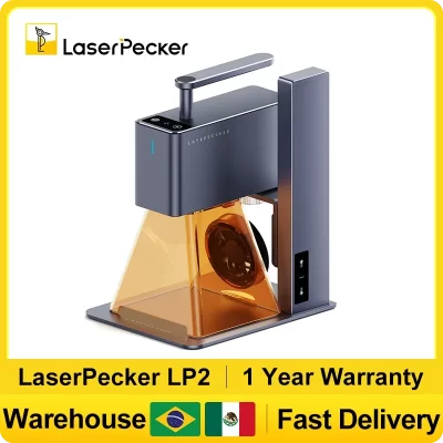 Laserpecker lp2 mini gravador a laser portátil ferramenta para trabalhar madeira diy artesanato poderoso laser de alta velocidade bluetooth 5.0