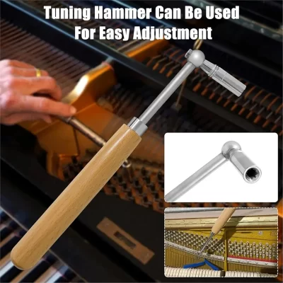 【BABY】9 PCS Chave de afinador de piano Martelo Conjunto de mudas de borracha, kit de afinação de piano profissional