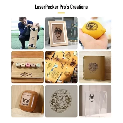 Laserpecker l1 pro desktop máquina de gravação a laser portátil mini madeira/papel/plástico/couro diy máquina de gravura
