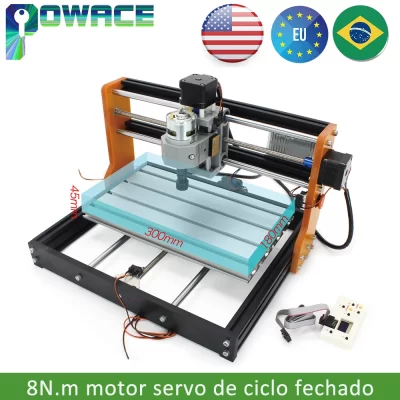 【BR】CNC 3018 Pro GRBL 3 eixos DIY gravação a laser máquina fresadora para carpintaria com controlador