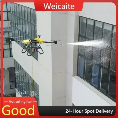 JTC-100 novo drone doméstico de limpeza de alta pressão combate a incêndio, construção de quadcopter/janela/máquina de lavar carro fibra de carbono
