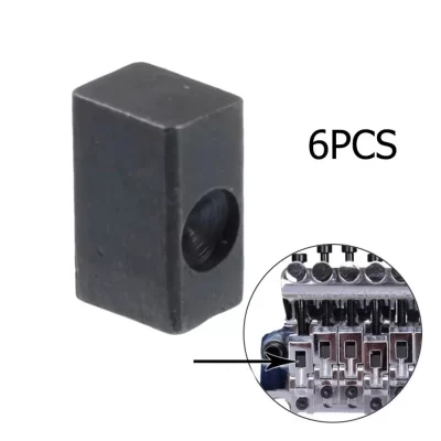 6 pçs guitarra elétrica tremolo ponte sela inserção bloqueio corda bloco de ferro alta qualidade para floyd rose guitarra elétrica accessorie
