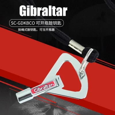 Gibraltar SC-GDKBCO Corda tambor chave Rack Tambor Jazz Snare Ferramenta de chave de ajuste, pode abrir garrafas