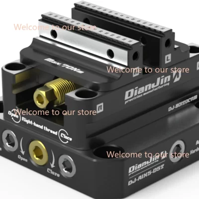 Torno autocentrante de fixação de 4-5 eixos positivo combinado com ponto zero mudança rápida placa de ponte l-block de quatro eixos DJ-6080H d52
