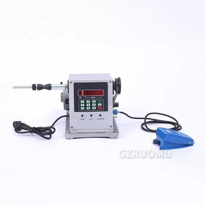 Máquina de enrolamento de contagem elétrica, dispositivo de enrolamento de bobina industrial, ferramenta de enrolamento semiautomático ajustável, alta velocidade, 0-9999 contagens