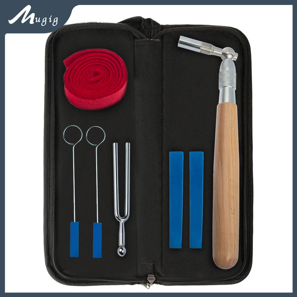 Alavanca de piano portátil profissional Tuning Tuner, Mute Kit Tools com Case, martelo de madeira, alta qualidade