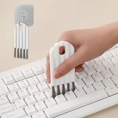 Escova de lacuna flexível multifuncional, escova de limpeza de computador multifuncional, limpador de teclado de escova macia, ferramenta de limpeza doméstica