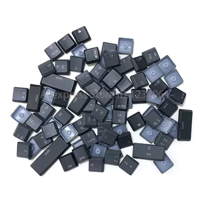 Teclas de substituição únicas para teclado mecânico logitech mx 110 teclas grafite cinza layout dos eua