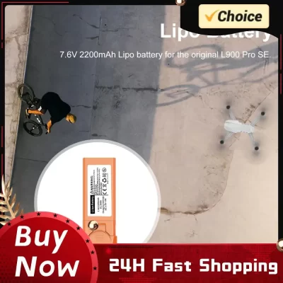Bateria de Lítio para Drone 7.4V 2200mAh Acessórios para Modelos de Aeronaves Substituição de Bateria Lipo para L900 Pro SE