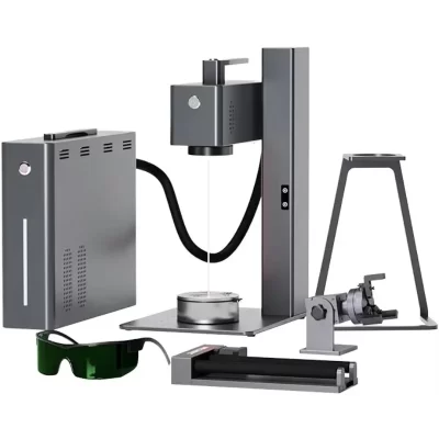Laserpecker 2 PRO com terceiro eixo para gravação cilíndrica Copo Gravura Madeira Couro Plástico Acrílico com pintura