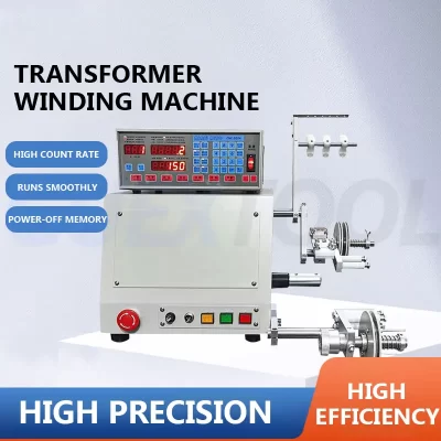 220V novo computador automático bobina bobina máquina de enrolamento CNC manual 0.03-1.2mm máquina de enrolamento de arame de mão de cobre máquina de dispensação automática de bobina de arame