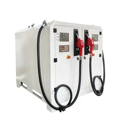 Distribuidor de combustível de gasolina e diesel, tanque de combustível com dispensador portátil, mini estação de combustível móvel
