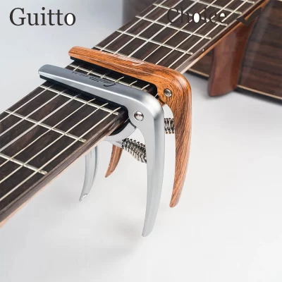 Capo para Guitarra GGC-04 para Guitarra Acústica, Clássica, Elétrica, Ukulele e Mandolim, Acessório Portátil em Liga de Zinco