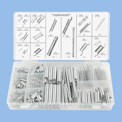 Kit de sortimento de molas 200 tamanhos, molas de compressão de aço galvanizado, conjunto de molas de extensão mecânica para reparos domésticos, 20 tamanhos
