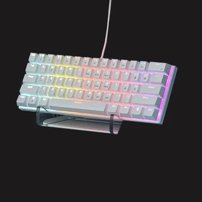 Teclado mecanico 60% teclado para jogos gamer teclados mecânicos pc teclados laptop oficina mini teclado klavye teclas branco