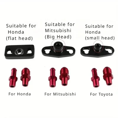 1 conjunto de adaptador regulador de pressão do trilho de combustível adequado para Honda/Toyota/Mitsubishi, perfeitamente combinado com acessórios