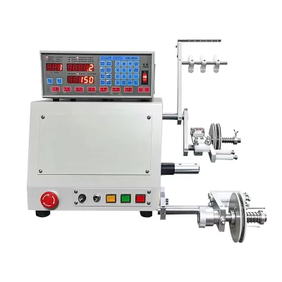 Máquina de enrolamento de bobina de cobre de transformador semiautomático de alta eficiência com motor de componentes de núcleo de contagem de alta eficiência