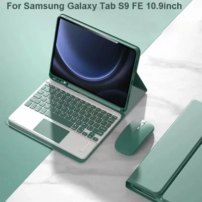 Capa para samsung galaxy tab s9 fe 10.9 polegadas destacável tablets teclado capa para samsung tab s9 fe 10.9 polegadas SM-X510/x516b
