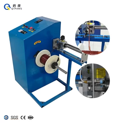 Máquina de enrolamento de carretel de fio de cobre Qipang Máquina de rebobinamento de cabo Deum de fibra óptica