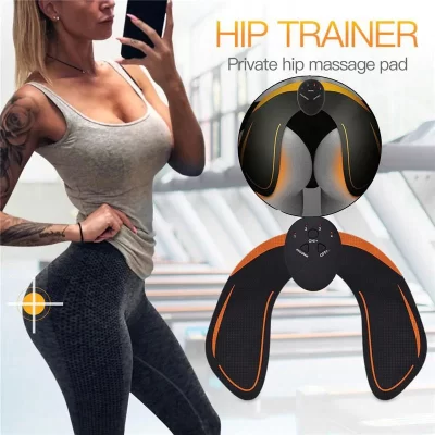 Treinador de quadril sem fio, máquina de massagem para levantamento de nádegas, abs, fitness, elevador de bunda, toner, massageador de intensidade, dispositivo de cuidados pessoais