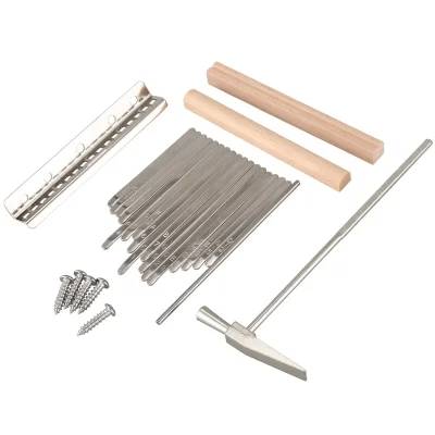 Kalimba Polegar Piano Dedo, DIY Chaves, Ponte, Tuning Kit Martelo, Instrumento Musical, Acessórios, 17 Chaves