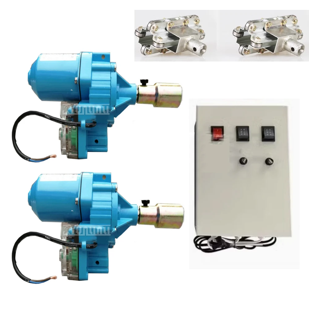 1 conjunto de rolo de filme elétrico para estufa, motor de enrolar + climbadores + fonte de alimentação, máquina de enrolamento de filme elétrico dc24v