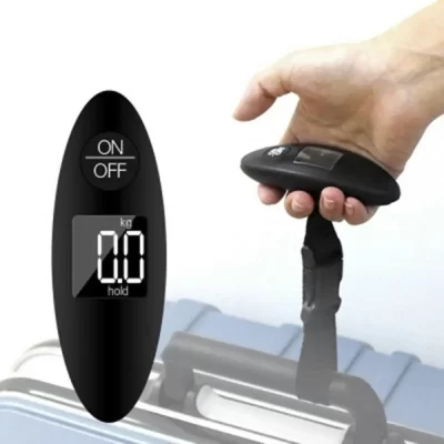 LCD Digital Escala Eletrônica de Bagagem Escala Mala Portátil Ponderação Mala de Viagem Manipulada Escala de Pendurado Gancho de Peixe, 40kg, 100g, 1Pc