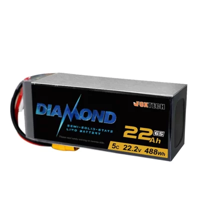 Bateria Lipo de estado semi-sólido Diamond 22.2V 5C 6S 22000mAh para multicopter