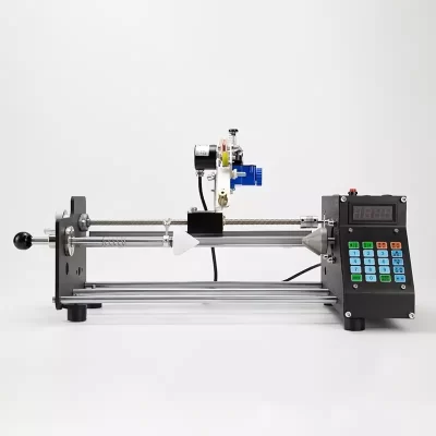 Máquina de enrolamento cnc automática, elétrica, enroladora de fio trançado, medidores de contagem, bobina de peixe/fio de algodão, ferramenta de esmaltação