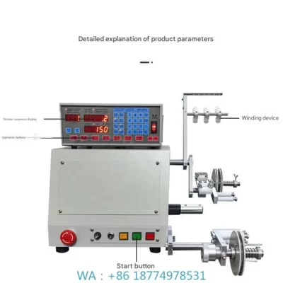 Máquina transformador e motor alto-falante voz enrolador de fio de cobre equipamento de fabricação de cabo enrolamento automático de fio de bobina