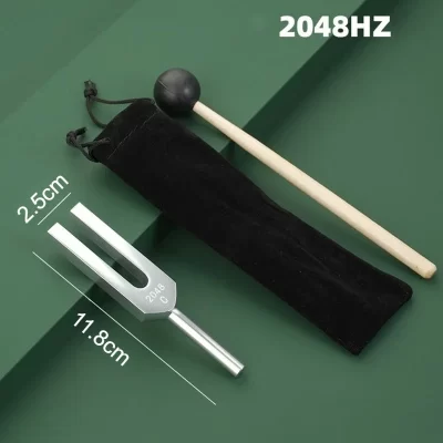 Diapasão médico 256hz 440hz profissional conjunto de diapasões de alumínio cura 4096 piano limpeza orelha padrão chakras diapasão