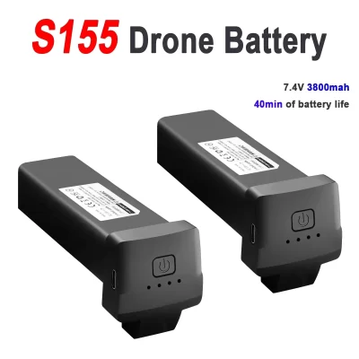 Bateria 7.4v 3800mah para s155 mini drone bateria rc quadcopter sobressalente bateria original acessórios s155 peças de drone