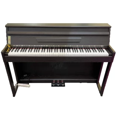 Acústica de piano digital com teclado musical, material plástico, design compacto de 88 teclas, 128 tons