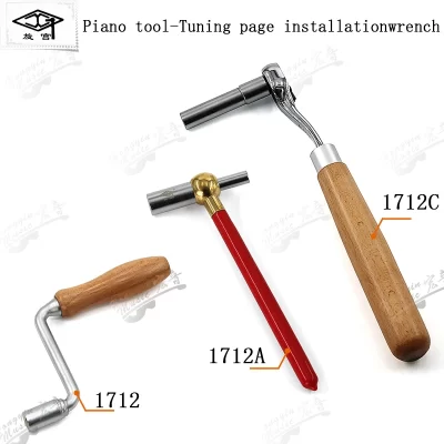 Ferramenta de Manutenção para Afinar Piano 1712 Chave de Instalação de Eixo de Cordas Tipo Manual Kit de Manutenção de Eixo de Cordas para Reparação de Tampo de Som
