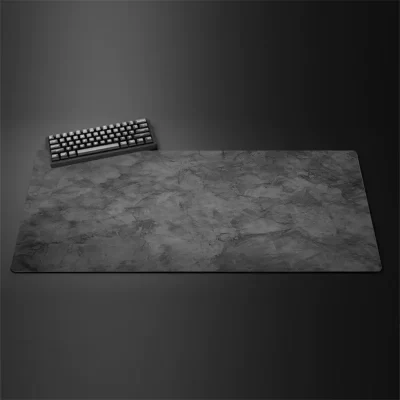 Tapete de mouse cinza grande/pequeno overlocked mousepad xxl teclado de mesa almofada de mesa série cinza tapete de mesa de jogo acessórios de computador