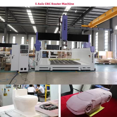 Fabricante profissional roteador cnc 4 eixos 5 eixos 3d máquina de corte de madeira para espuma eps