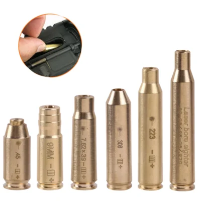 Colimador Laser Boresight 9mm .380 38 .308 Cal 12 20 Ajuste Mira Luneta Airsoft Acp