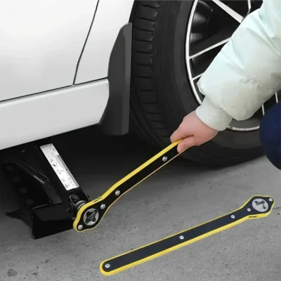 Carro de poupança de trabalho jack chave de catraca tesoura jack garagem pneu roda lug chave lidar com chave de poupança de trabalho ferramenta de reparo do carro