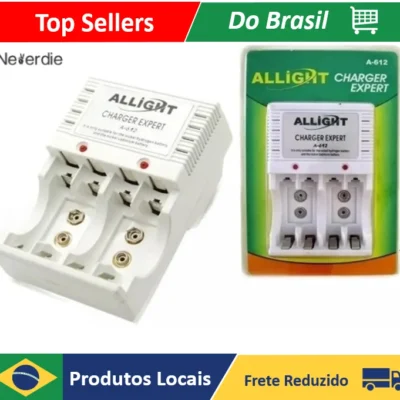 Kit Carregador De Pilhas E Pilhas Recarregáveis AA AAA - Neverdie Store
