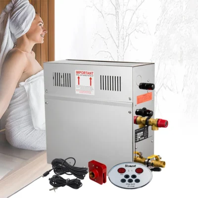 STCMOET Máquina De Banho De Vapor De Aço Inoxidável, Mini Gerador De Vapor para Banheiro, 4.5kW