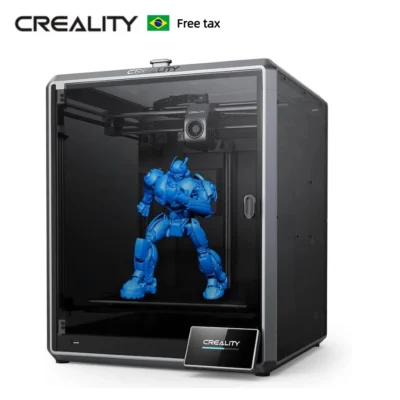 Impressora 3D Creality K1 Max com Ventilador Duplo e Função Inteligente AI, Velocidade de Impressão de 600mm/s, Volume de Construção Grande de 300*300*300mm, Nivelamento Automático