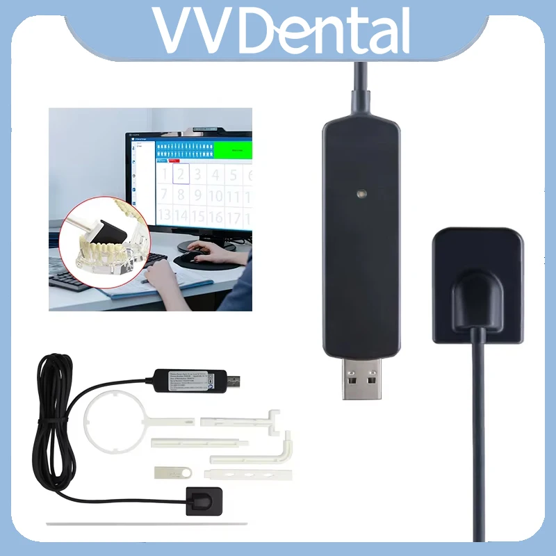 Sensor Digital RVG VVDental para Raios-X, Sistema de Imagem Intraoral de Alta Frequência, Sensor Radiovisógrafo com Imagem HD para Clínica Odontológica
