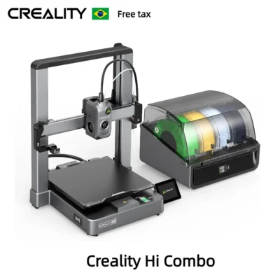 Impressora 3D Creality Hi Combo Multicor, Impressão em Alta Velocidade de 500mm/s, Nivelamento Automático, Grande Volume de Impressão 260x260x300mm