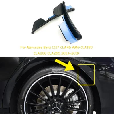 Para mercedes cla c117 cla45 amg cla180 cla200 cla250 2013-2019 capa do para-choque traseiro do carro guarnição fender alargamento extensão roda sobrancelha