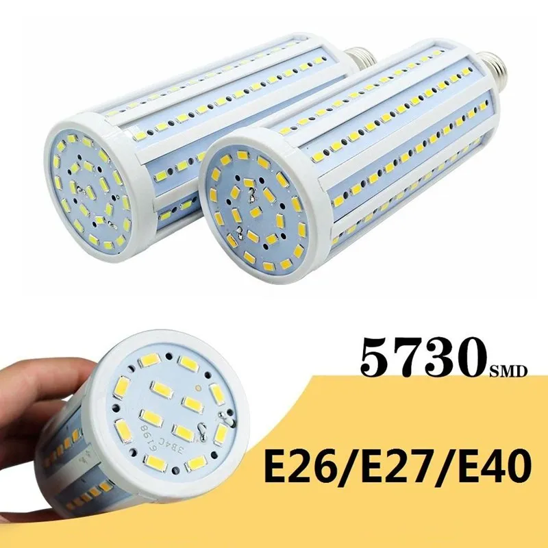 Lâmpada LED tipo milho de 5W 10W 15W 24W 28W 36W 60W 80W 120W 150W AC85-265V, com soquete E27 E26 E14 B22 E39 E40, luz branca quente ou fria. - Image 4