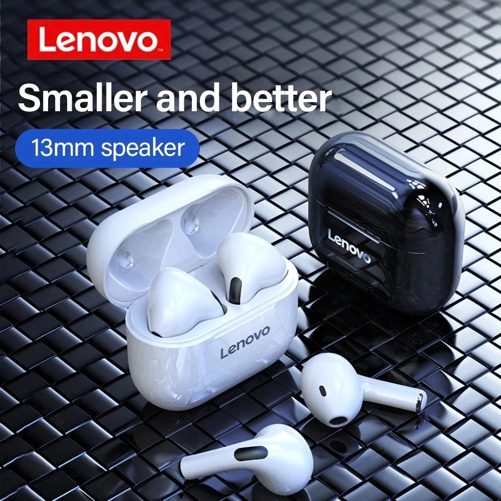 Lenovo-LP40 Auscultadores Sem Fio, TWS Fones De Ouvido Bluetooth, Touch Control, Sport Headset, Fones De Ouvido Estéreo Para Telefone, Android, Original - Image 3