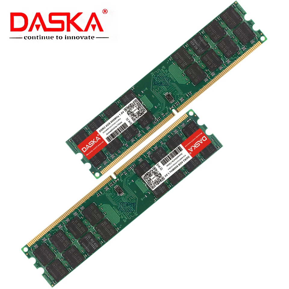 Daska ddr2 4gb ram 800mhz PC2-6400 memória desktop regulável apenas para amd 8gb (4gbx2pcs) 240pin não-ecc alta compatibilidade - Image 3