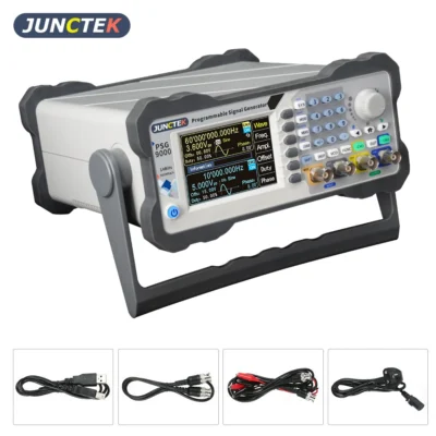 JUNCTEK-Dual-Channel programável Digital Control Waveform arbitrária, medidor de freqüência, função DDS, gerador de sinal, PSG9060, 60M